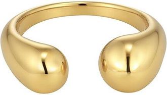 Adornia Adornia Tarnish Resistant 18K Plated Hug Ring