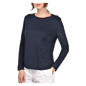 Gran Sasso Long Sleeve Tops, female, Blue, Size: XS Classic Marinara Sauce