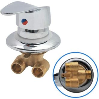 OEM Grifo Mezclador De Ducha Carivent De Lat&oacute;n Para Cabina De Ducha, Desviador De Salida, Grifo Mezclador De Ducha Cromado, Conector G1/2, Mezclador De Ag