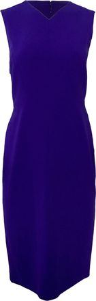 Theory Sleeveless Knee-Length Dress in Purple Triacetate