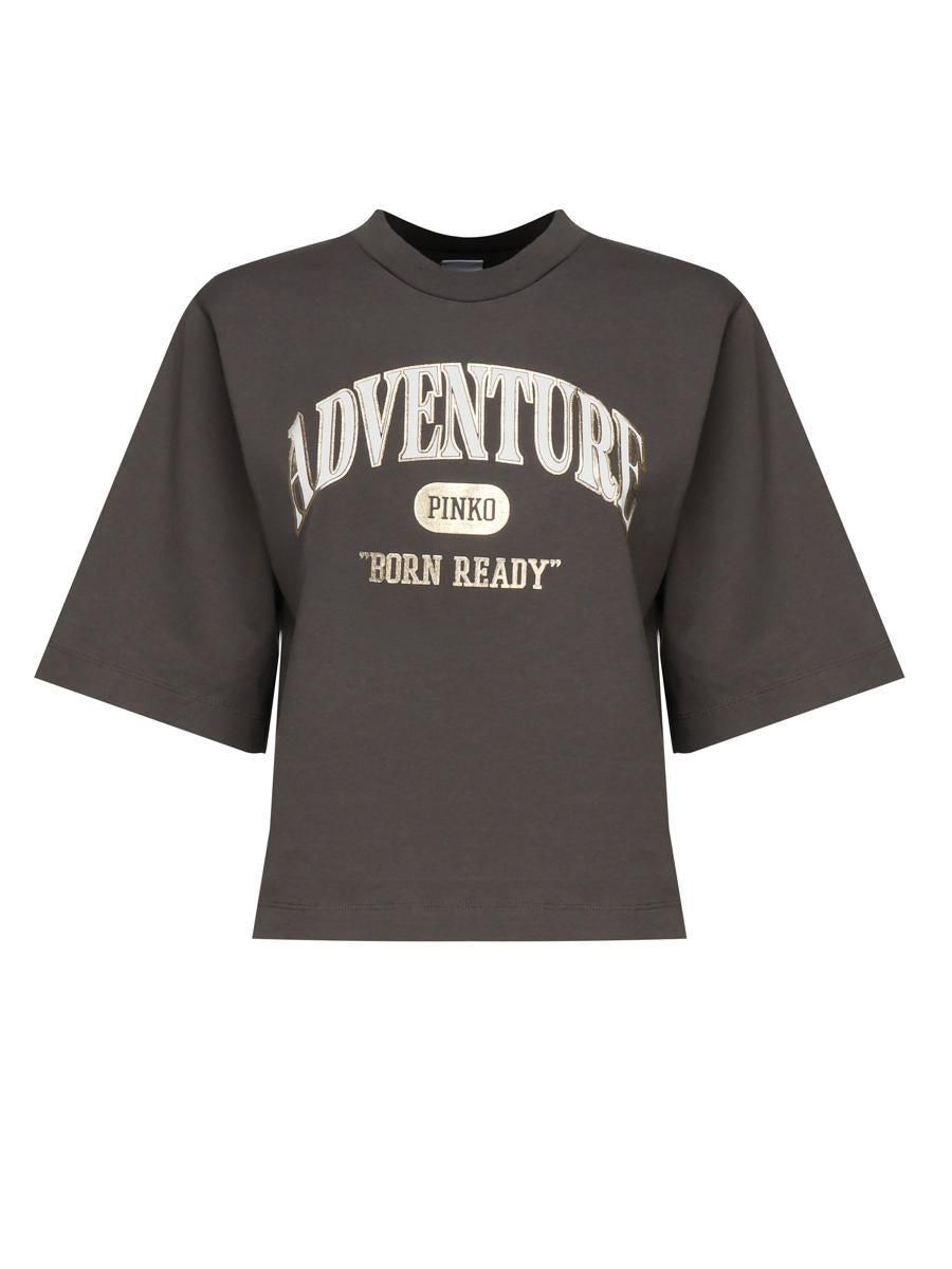 Tシャツ・カットソー PINKO Woman T-Shirt Grey 100355A23D I42 100535A2G7-Z05-AA01