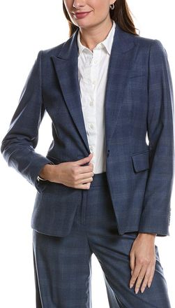 Brooks Brothers Plaid Wool & Silk-Blend Suit Jacket