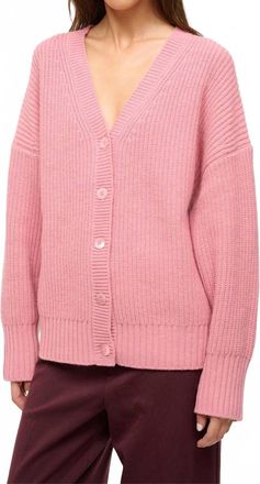Staud Matilda Cardigan In Pink