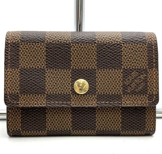 Louis Vuitton Damier Brown Damier Canvas Coin Purse/Coin Case (Pre-Owned)