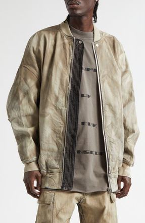 Rick Owens Jumbo Flight Jacket in Dust at Nordstrom, Size Medium