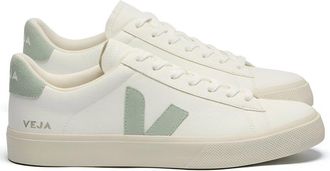 Veja WOMENS CAMPO LEATHER SNEAKERS Size: 41, colour: MATCHA