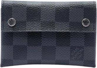 Louis Vuitton Pre-owned Damier Graphite Canvas Portemonnee - Dames - Vintage Accessoires - Zwart - ONE Size - Vintage