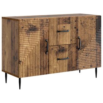 vidaXL Aparador Con Caj&oacute;n Madera Envejecida 89 X 34,5 X 60 Cm Vidaxl
