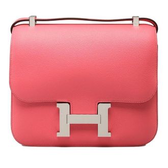 Herm&egrave;s Rose Azalee Epsom Constance 24 PHW Size M