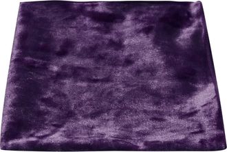 King & Priory Luxury Purple Crushed Velvet Pocket Square, Handkerchief
