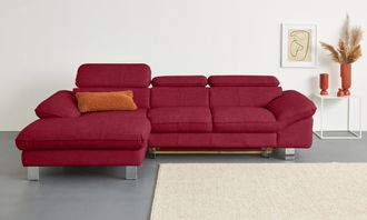 Cotta Ecksofa »Driver L-Form« mit Kopfteilverstellung, wahlweise mit Bettfunktion & Bettkasten