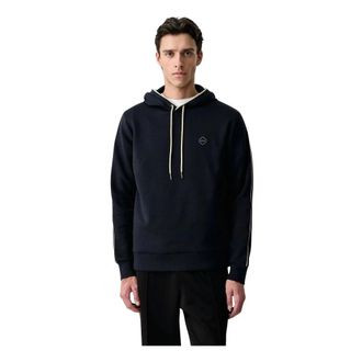 Hackett Sudadera con capucha y emblema de la marca - Sweatshirts & Hoodies - Hombre - Azul - 2XL