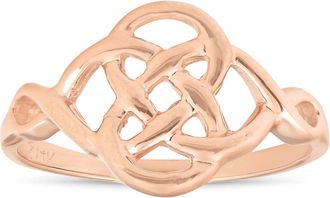 Pompeii3 Solid 14k Rose Gold Celtic Handmade Womens Ring