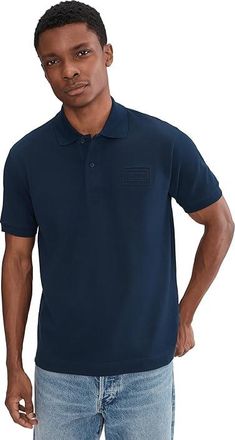 Lacoste Classic Fit Embossed Branding Polo Shirt Mens Clothing Navy Blue : 7 (2XL), Cotton