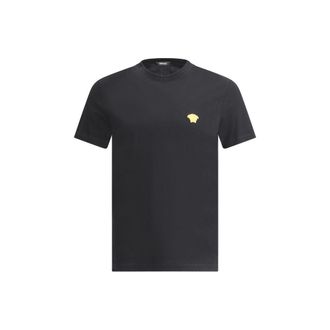 Versace Black Cotton Mens T-Shirt