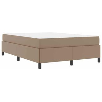 vidaXL Estructura De Cama Con Colch&oacute;n Capuchino 140 X 190 Cm Vidaxl