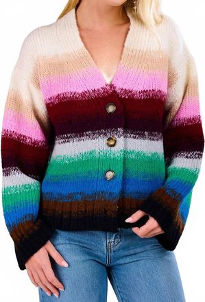 Eleven Six Aliana Cardi Sweater In Multicolor