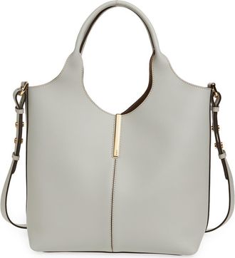 Tod's Small Ebr Top Handle Leather Tote in Cromo Chiaro at Nordstrom