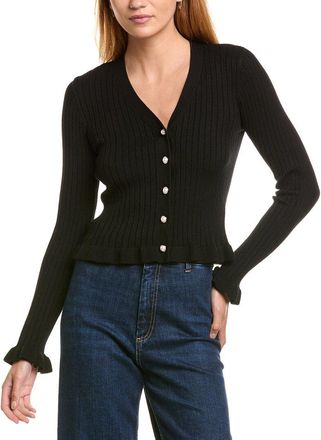 Shelli Segal Laundry By Shelli Segal Ruffle Hem Cardigan
