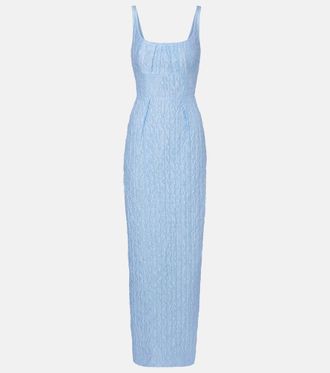 Emilia Wickstead Sharon seersucker gown