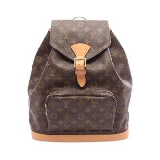 Louis Vuitton Pre-owned Backpacks, female, Brown, Size: ONE SIZE Pre-owned Canvas Backpack