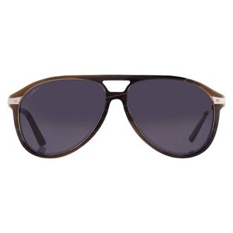 Cartier Santos de Cartier Grey Pilot Mens Sunglasses CT0105S 003 60