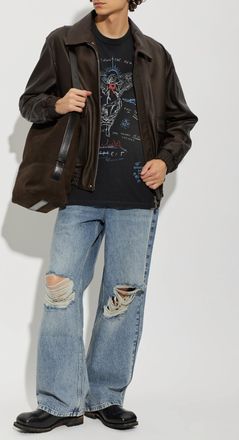 Represent Vintage-effect Jeans, Mens, Blue