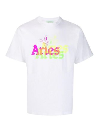 Aries Logo-print detail t-shirt
