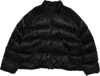 Balenciaga Logo-pattern Quilted Jacket