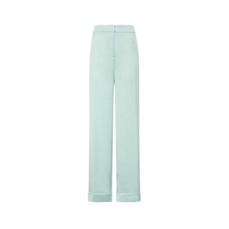 Genny Wide Trousers, female, Green, Size: S Wide Jeans