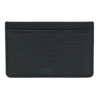 Louis Vuitton Pre-owned Wallets, female, Black, Size: ONE SIZE Pre-owned Epi Card Case