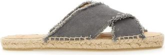 Castaner Palmera/002 - Dames - Sandalen - Grijs - 38 EU - Katoen - Schoenen