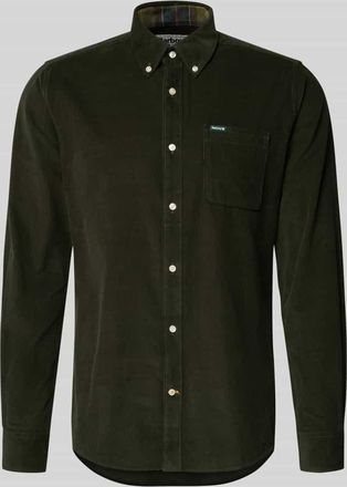 Barbour Tailored Fit Freizeithemd aus reiner Baumwolle in Dunkelgruen, Größe XL