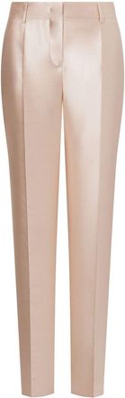 Alberta Ferretti Mikado satin trousers - Neutrals