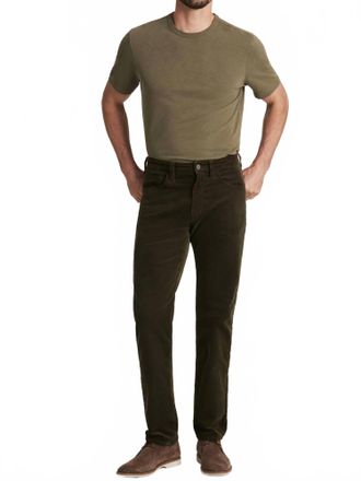 34 Heritage Courage Straight Leg Corduroy Pants In Fern