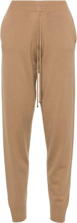 Stella McCartney mid-rise tapered trousers - women - Virgin Wool - M - Brown