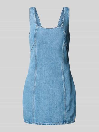 Calvin Klein Jeans Jeanskleid mit Rundhalsausschnitt in Blau, Größe XL