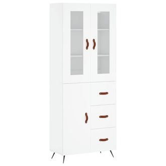 Berkfield Home Highboard White 69.5x34x180 cm Engineered Wood
