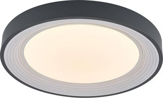 Lindby L&aacute;mpara De Techo Led lindum En Gris Metal - Lindby