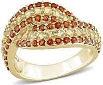 Delmar Garnet & Citrine Crossover Ring in Red at Nordstrom Rack, Size 7