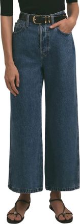 Favorite Daughter Marsha Super High Rise Wide Leg Crop Jeans In Montreal