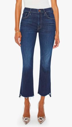 Mother Insider Crop Step Fray Jeans In Ols