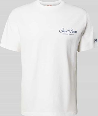 MC2 Saint Barth T-Shirt mit Label-Prints Modell PORTLAND in Weiss, Gr&ouml;&szlig;e XXL