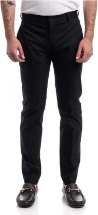 Pantaloni Torino Slim-fit Broeken - Heren - Slim Fit Broeken - Zwart - XL - Katoen - Broeken