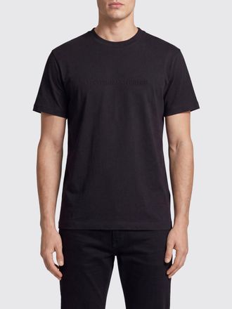 Versace Jeans Couture T-shirt slim fit in cotone con logo tono su tono