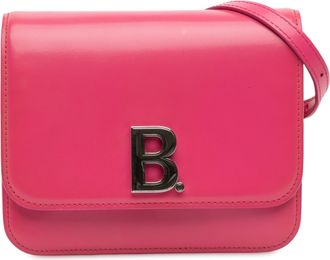 Balenciaga Pre-owned Womens Small Calfskin B Crossbody - Dusty Pink Leather - One Size