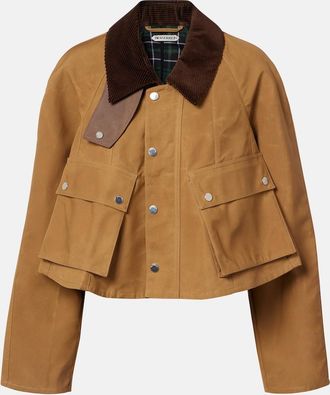 J.W.Anderson Corduroy-trimmed cropped cotton jacket