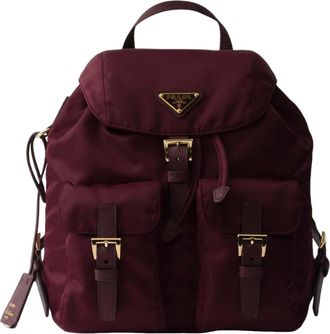 Prada (WMNS) PRADA FW25 Re-Edition 1978 Small Re-Nylon Backpack Burgundy 1BZ677-RV44-F0GCM