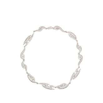 Darkai Crystal-embellished Flame Necklace