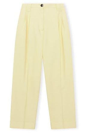 Ganni Womens Summer Suiting Trousers in Pale Banana at Nordstrom Rack, Size 6 Us / 38 Eu